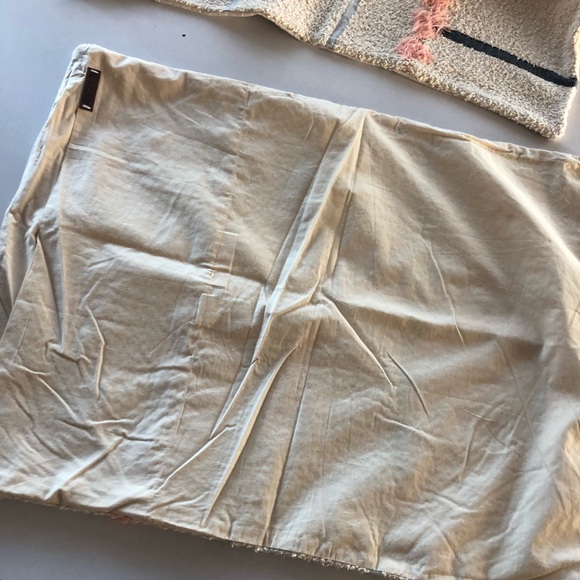 Anthropologie All Roads tassel pillow shams. Beige, pink, blue southwest striped - Picture 9 of 10